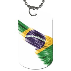 Flag Of Brazil Dog Tag (two Sides) by Sapixe