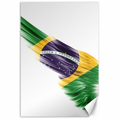 Flag Of Brazil Canvas 12  X 18   by Sapixe