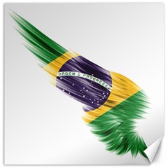 Flag Of Brazil Canvas 16  X 16   by Sapixe