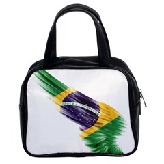 Flag Of Brazil Classic Handbags (2 Sides) by Sapixe