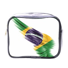 Flag Of Brazil Mini Toiletries Bags by Sapixe