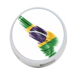 Flag Of Brazil 4-Port USB Hub (One Side) Front