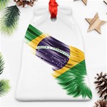 Flag Of Brazil Bell Ornament (Two Sides) Back