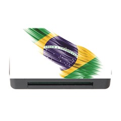 Flag Of Brazil Memory Card Reader With Cf by Sapixe