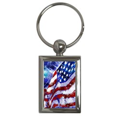 Flag Usa United States Of America Images Independence Day Key Chains (rectangle)  by Sapixe