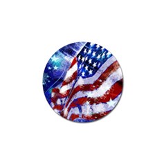 Flag Usa United States Of America Images Independence Day Golf Ball Marker (10 Pack) by Sapixe