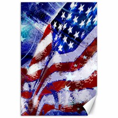 Flag Usa United States Of America Images Independence Day Canvas 24  X 36  by Sapixe