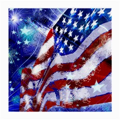 Flag Usa United States Of America Images Independence Day Medium Glasses Cloth (2-side) by Sapixe