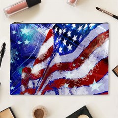 Flag Usa United States Of America Images Independence Day Cosmetic Bag (xl) by Sapixe