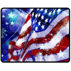 Flag Usa United States Of America Images Independence Day Fleece Blanket (medium)  by Sapixe