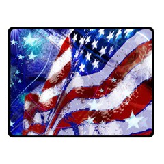 Flag Usa United States Of America Images Independence Day Double Sided Fleece Blanket (small)  by Sapixe