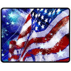 Flag Usa United States Of America Images Independence Day Double Sided Fleece Blanket (medium)  by Sapixe