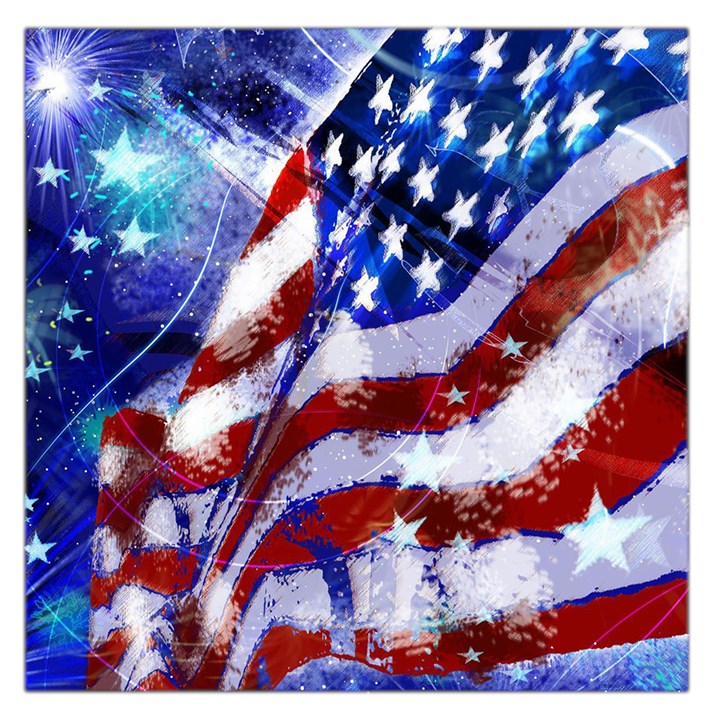 Flag Usa United States Of America Images Independence Day Large Satin Scarf (Square)