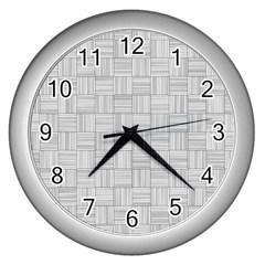 Flooring Household Pattern Wall Clocks (silver) 