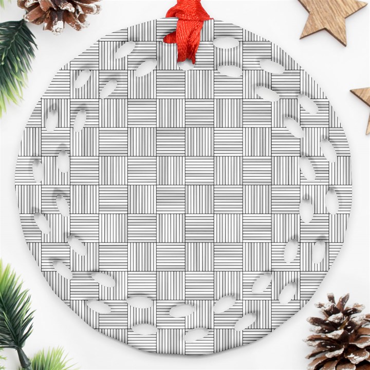 Flooring Household Pattern Round Filigree Ornament (Two Sides)