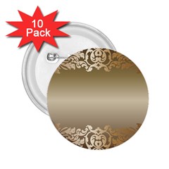 Floral Decoration 2 25  Buttons (10 Pack)  by Sapixe