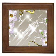 Floral Delight Framed Tiles by Sapixe