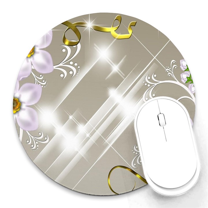 Floral Delight Round Mousepads