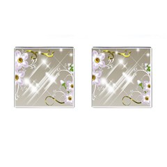 Floral Delight Cufflinks (square) by Sapixe