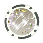 Floral Delight Poker Chip Card Guard Front