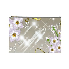 Floral Delight Cosmetic Bag (large)  by Sapixe