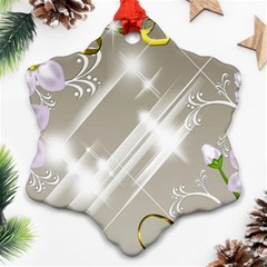 Floral Delight Ornament (snowflake) by Sapixe