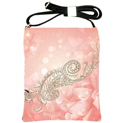 Wonderful Soft Flowers With Floral Elements Shoulder Sling Bags by FantasyWorld7