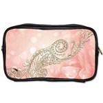 Wonderful Soft Flowers With Floral Elements Toiletries Bags Front