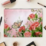 Flora Butterfly Roses Cosmetic Bag (XL) Front