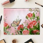 Flora Butterfly Roses Cosmetic Bag (XL) Back