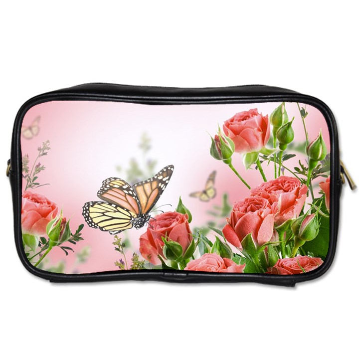 Flora Butterfly Roses Toiletries Bags