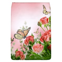 Flora Butterfly Roses Flap Covers (l)  by Sapixe