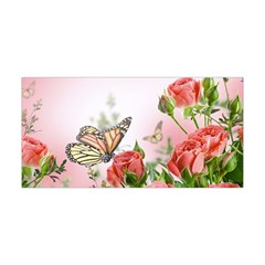 Flora Butterfly Roses Yoga Headband by Sapixe