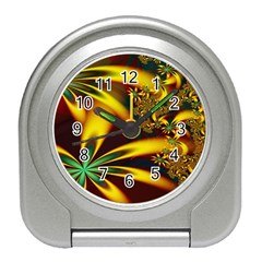 Floral Design Computer Digital Art Design Illustration Travel Alarm Clocks by Sapixe