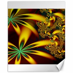 Floral Design Computer Digital Art Design Illustration Canvas 11  X 14   by Sapixe