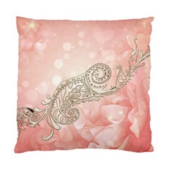 Wonderful Soft Flowers With Floral Elements Standard Cushion Case (one Side) by FantasyWorld7