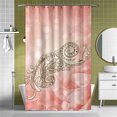 Wonderful Soft Flowers With Floral Elements Shower Curtain 48  X 72  (small)  by FantasyWorld7