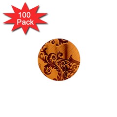 Floral Vintage 1  Mini Magnets (100 Pack)  by Sapixe