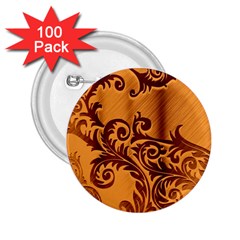 Floral Vintage 2 25  Buttons (100 Pack)  by Sapixe