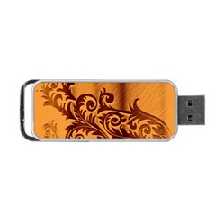 Floral Vintage Portable Usb Flash (two Sides) by Sapixe