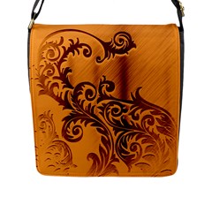 Floral Vintage Flap Messenger Bag (l)  by Sapixe