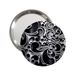 Floral High Contrast Pattern 2 25  Handbag Mirrors by Sapixe