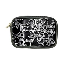 Floral High Contrast Pattern Coin Purse by Sapixe