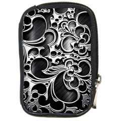 Floral High Contrast Pattern Compact Camera Cases by Sapixe