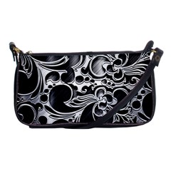 Floral High Contrast Pattern Shoulder Clutch Bags by Sapixe