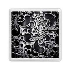 Floral High Contrast Pattern Memory Card Reader (square)  by Sapixe