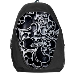 Floral High Contrast Pattern Backpack Bag by Sapixe