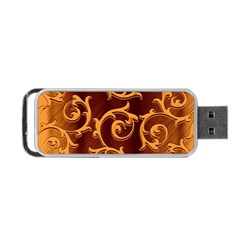 Floral Vintage Portable Usb Flash (two Sides) by Sapixe