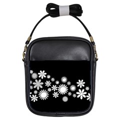 Flower Power Flowers Ornament Girls Sling Bags by Sapixe