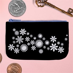 Flower Power Flowers Ornament Large Coin Purse by Sapixe